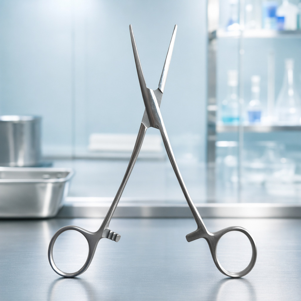 Blue Creation Animal Husbandry Hemostatic Forceps Animal Breeding Tools Stainless Steel Needle Holder Surgical Instruments