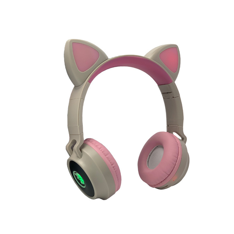 ZW-038 new cat ears Bluetooth headset headset luminous stereo card mobile phone computer e-sports headset