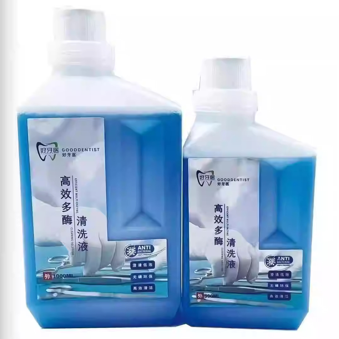 Good Dentist Multi-Enzyme Cleaning Solution, Specialized Dental Instrument Cleaner, Concentrated Low-Foaming Cleaning Solution