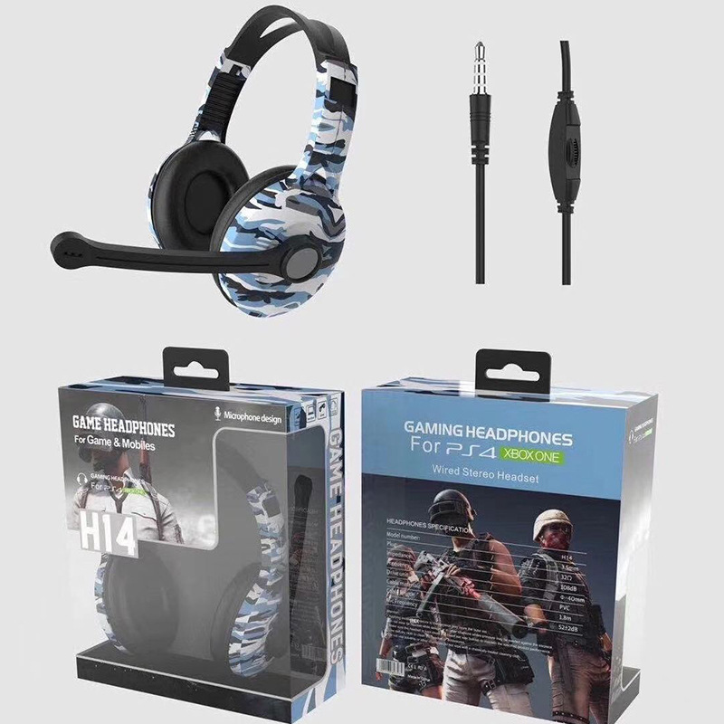 New headset computer mobile phone chicken game with line microphone control bass noise isolation e-sports headset