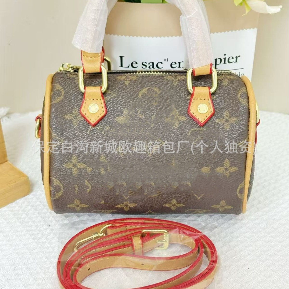New classic versatile bag, LV monogram mini Boston, a cross-border bestseller