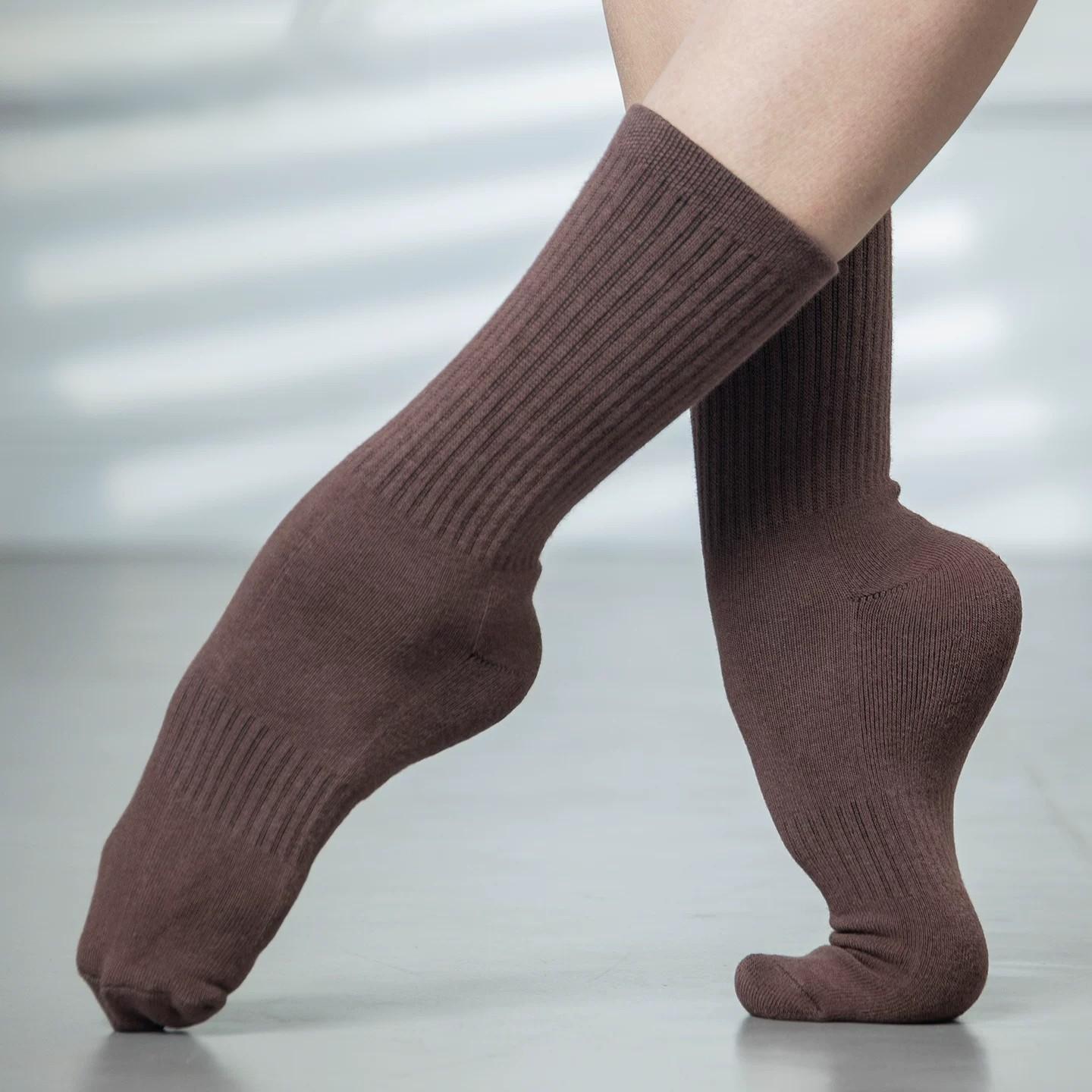 Modern dance socks, classical dance non-slip practice socks, cotton mid-tube socks for men and women, thickened Chinese dance spring and summer ballet socks