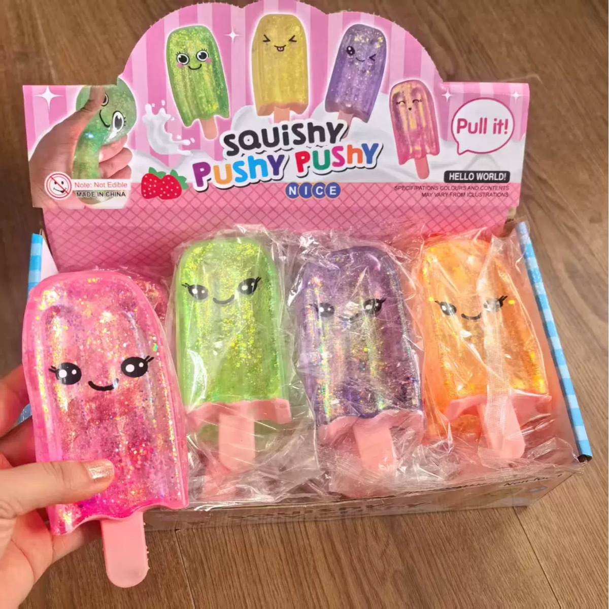 Popular gold powder maltose popsicles, squishy simulation slow-rebound stress-relief toys, wholesale from manufacturer