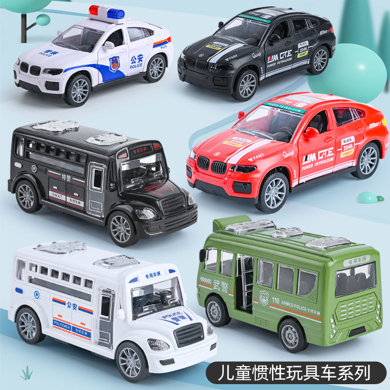 Douyin Dropshipping Children's Toys Boys Educational Inertia Toy Car Engineering Vehicle Model Night Market Stall Toys Wholesale
